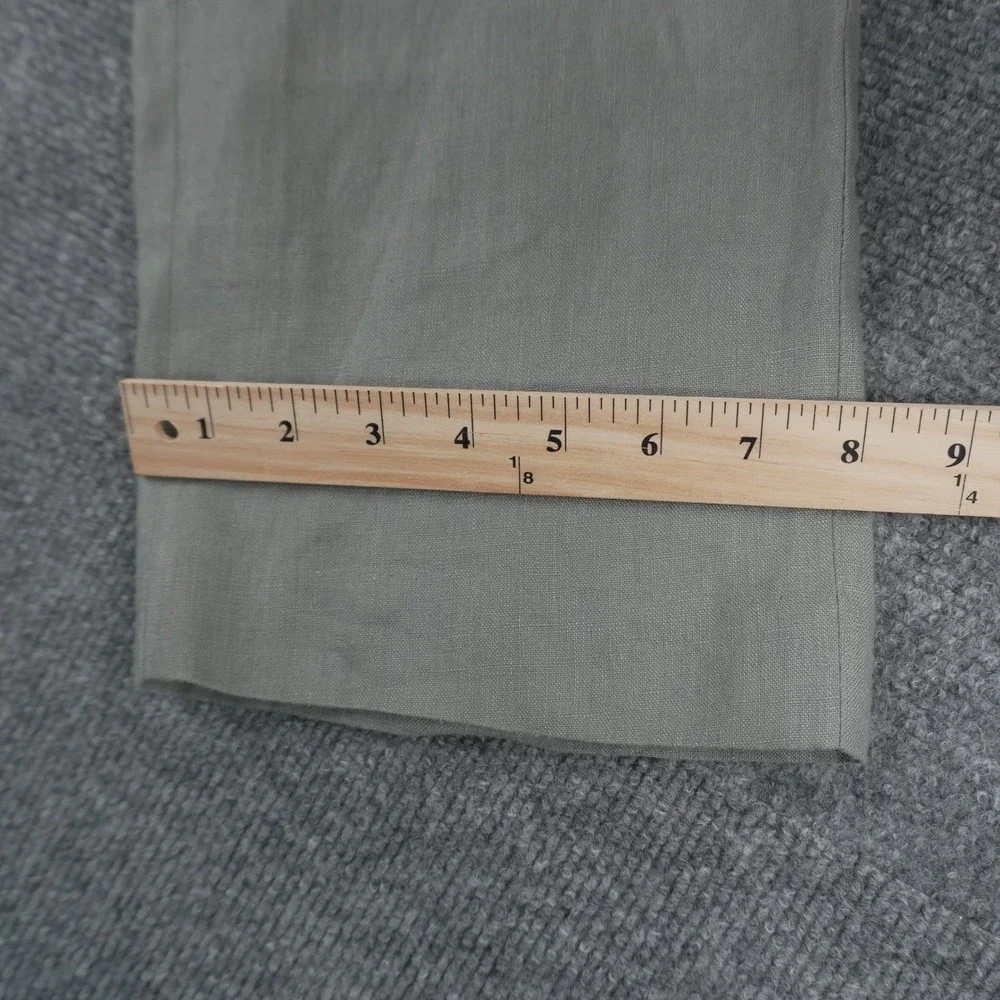 Lauren Ralph Lauren 100% Linen Pants Mens 32W x 30L Sage Green Dress Trousers